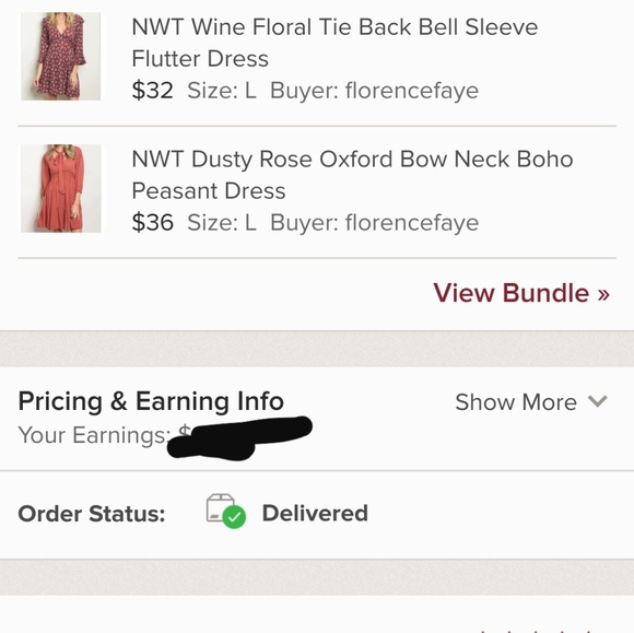 1 LEFT SZ M Dusty Rose Bow Neck Boho Peasant Dress - Picture 5 of 5